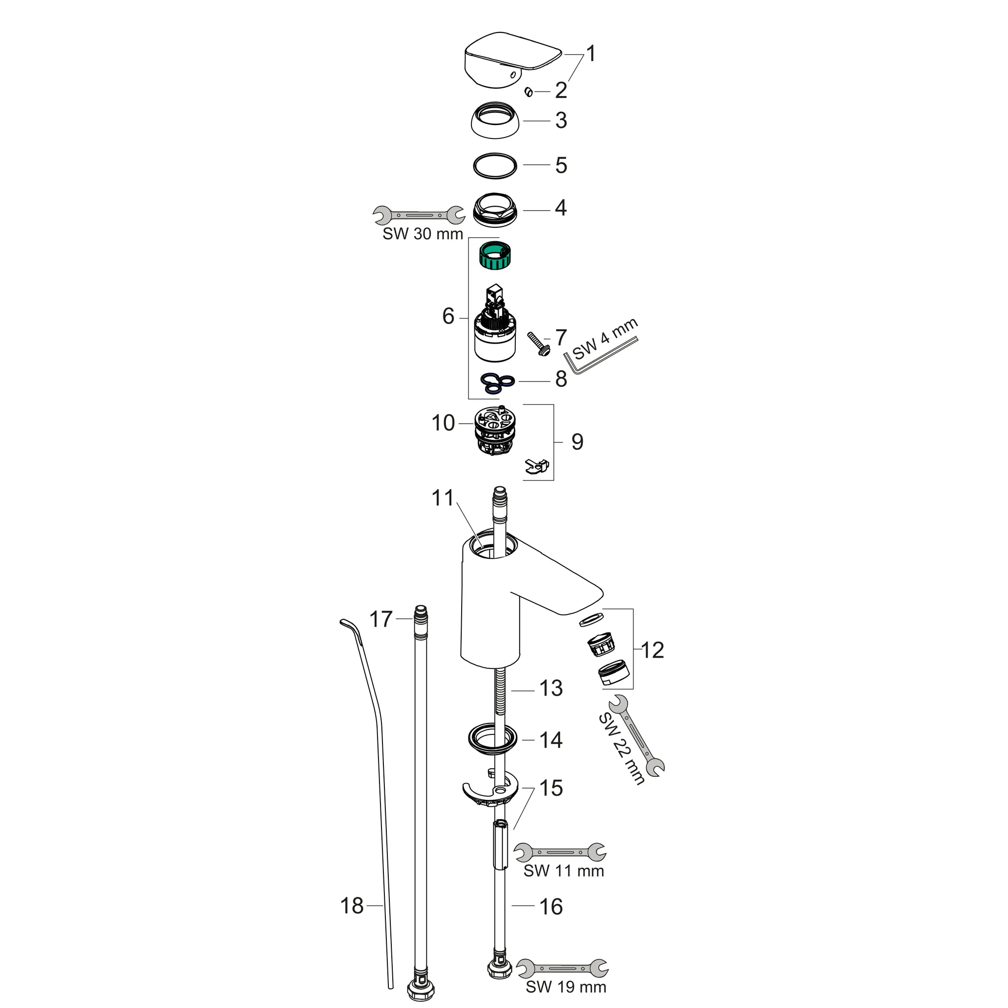 Hansgrohe Logis Einhebel-Waschtischmischer 100 LowFlow 3,5 l/min mit Zugstangen-Ablaufgarnitur Chrom Hansgrohe Logis Einhebel-Waschtischmischer 100 LowFlow 3,5 l/min mit Zugstangen-Ablaufgarnitur Chrom