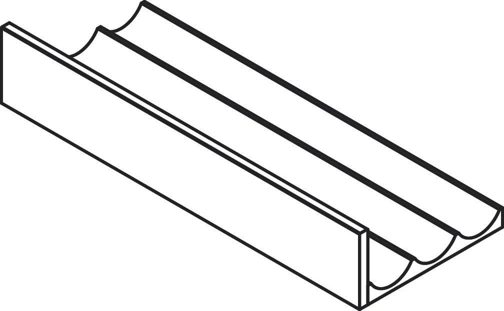 IntraStoris Schubkasteninnenenteilung Modul 140/320 Nussbaum Dunkel IntraStoris Schubkasteninnenenteilung Modul 140/320 Nussbaum Dunkel