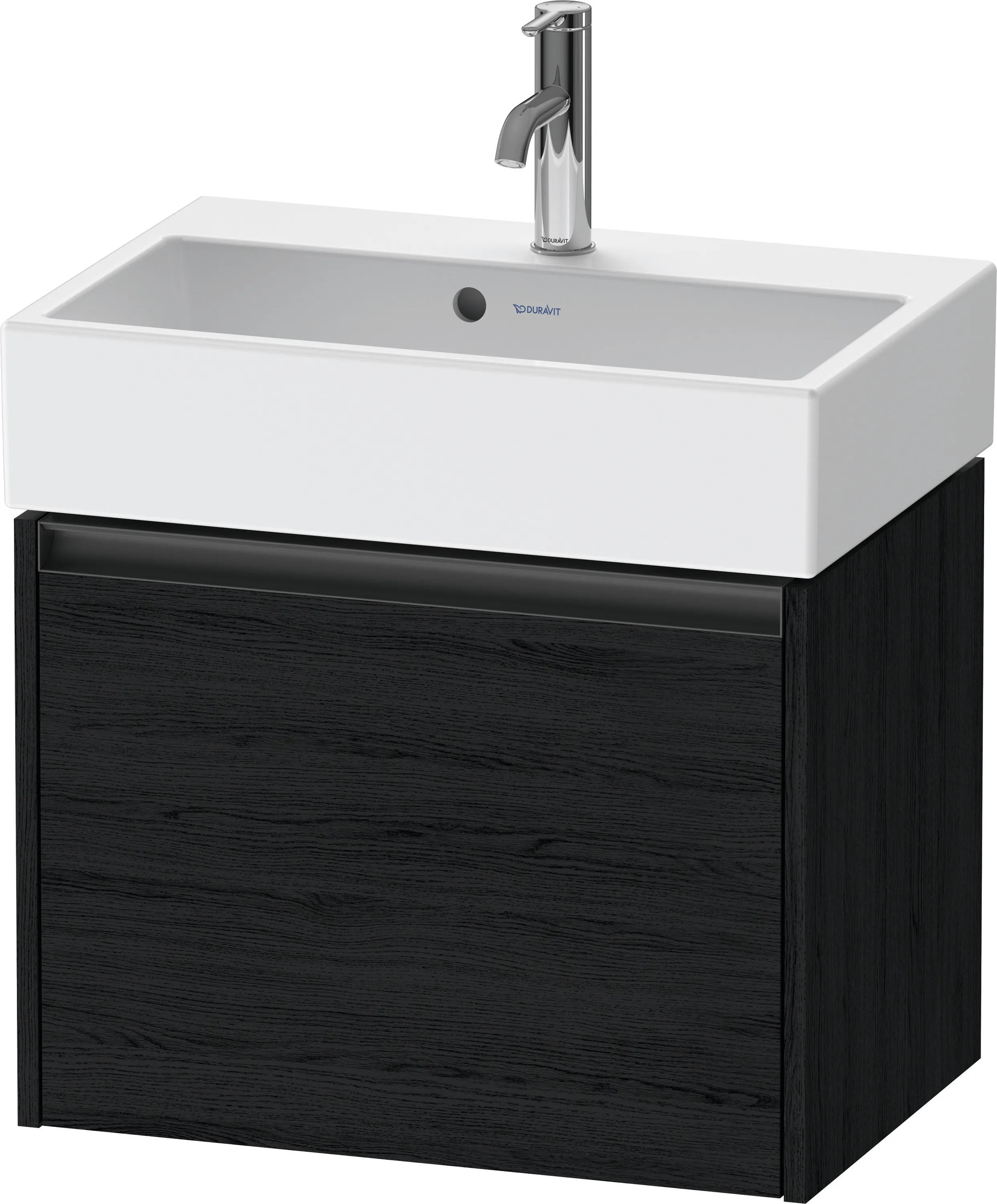Duravit Waschtischunterschrank wandhängend „Ketho.2“ 58,4 × 44 × 39 cm Eiche Schwarz