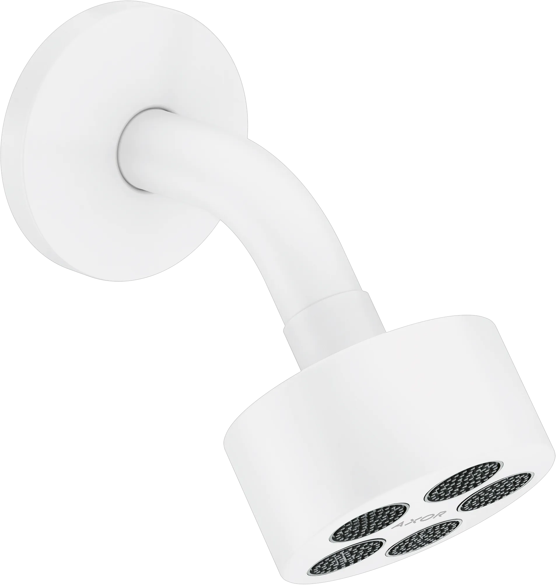 Hansgrohe AXOR One Kopfbrause 75 1jet EcoSmart mit Brausearm, Mattweiß