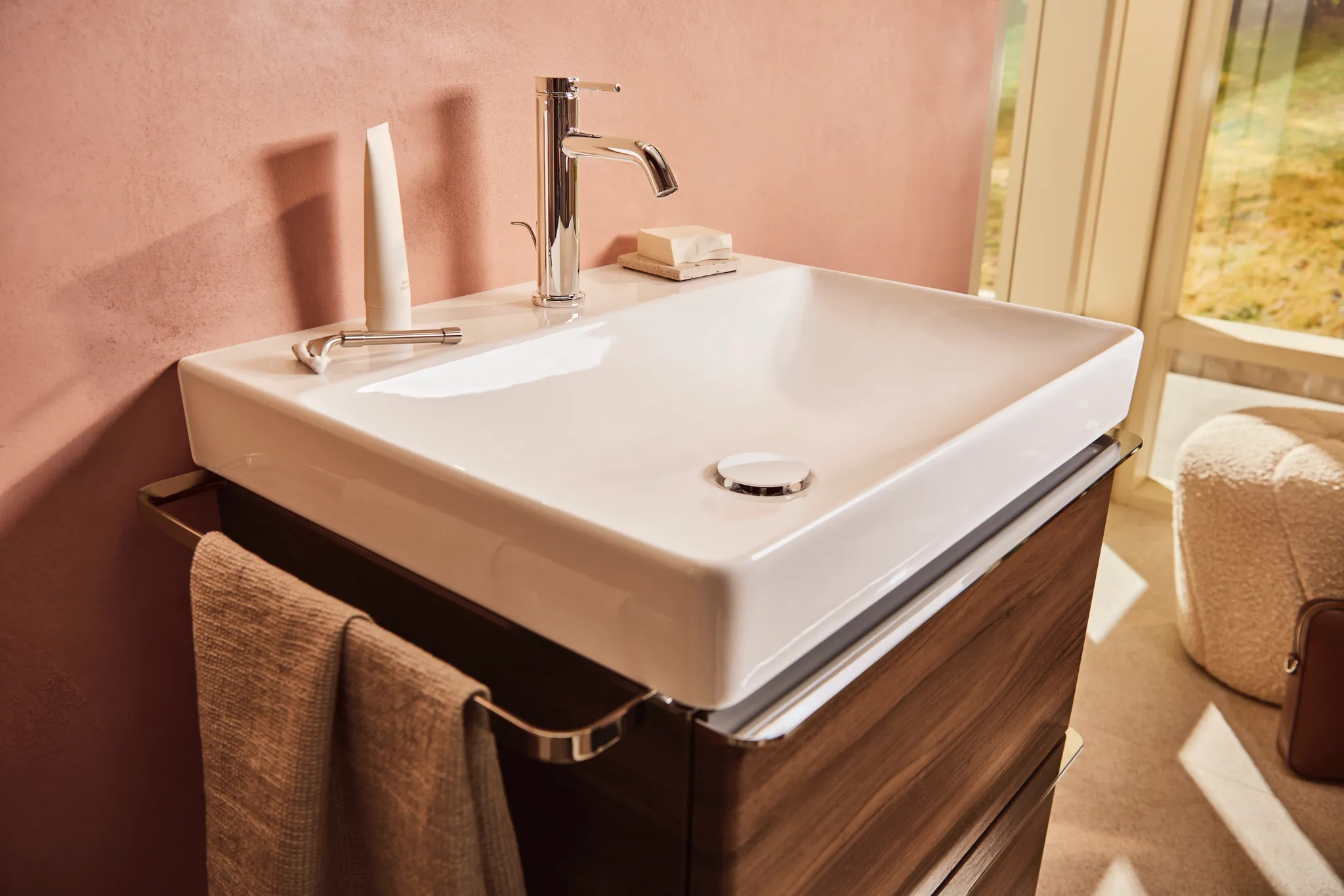 Tecturis S Einhebel-Waschtischmischer 110 CoolStart mit Zugstangen-Ablaufgarnitur Chrom Tecturis S Einhebel-Waschtischmischer 110 CoolStart mit Zugstangen-Ablaufgarnitur Chrom