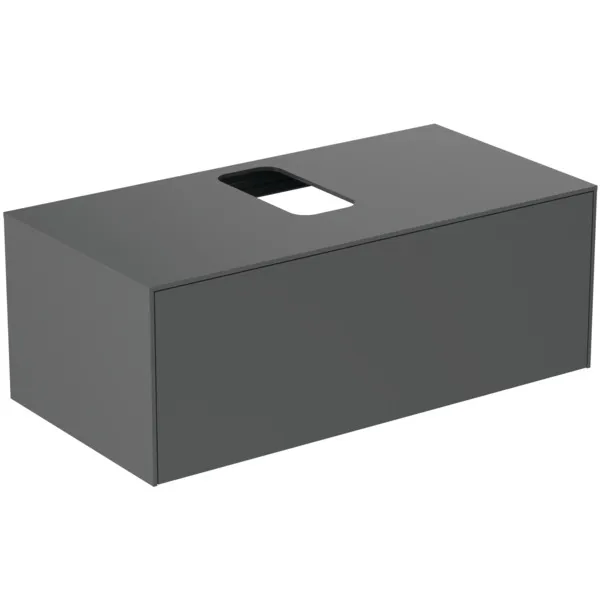 Ideal Standard Waschtischunterschrank „Conca“ 100,2 × 37 × 50,5 cm Anthrazit matt lackiert Ideal Standard Waschtischunterschrank „Conca“ 100,2 × 37 × 50,5 cm Anthrazit matt lackiert