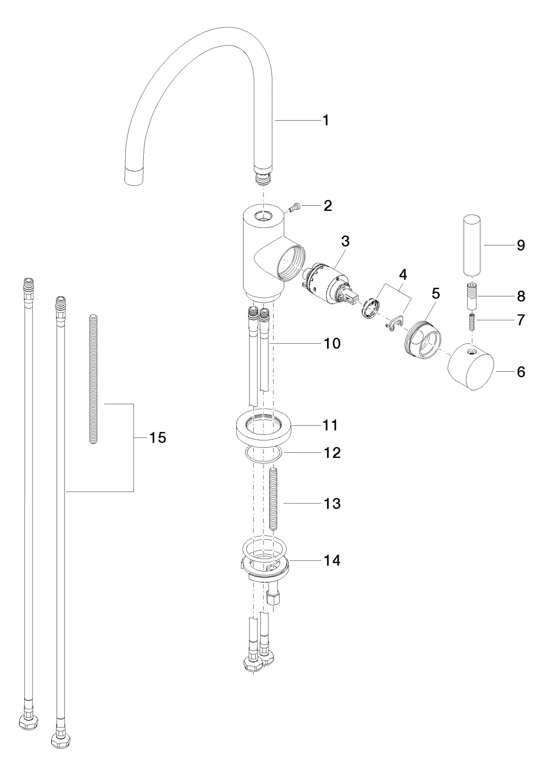 Einhebelmischer TARA Chrom 33800888