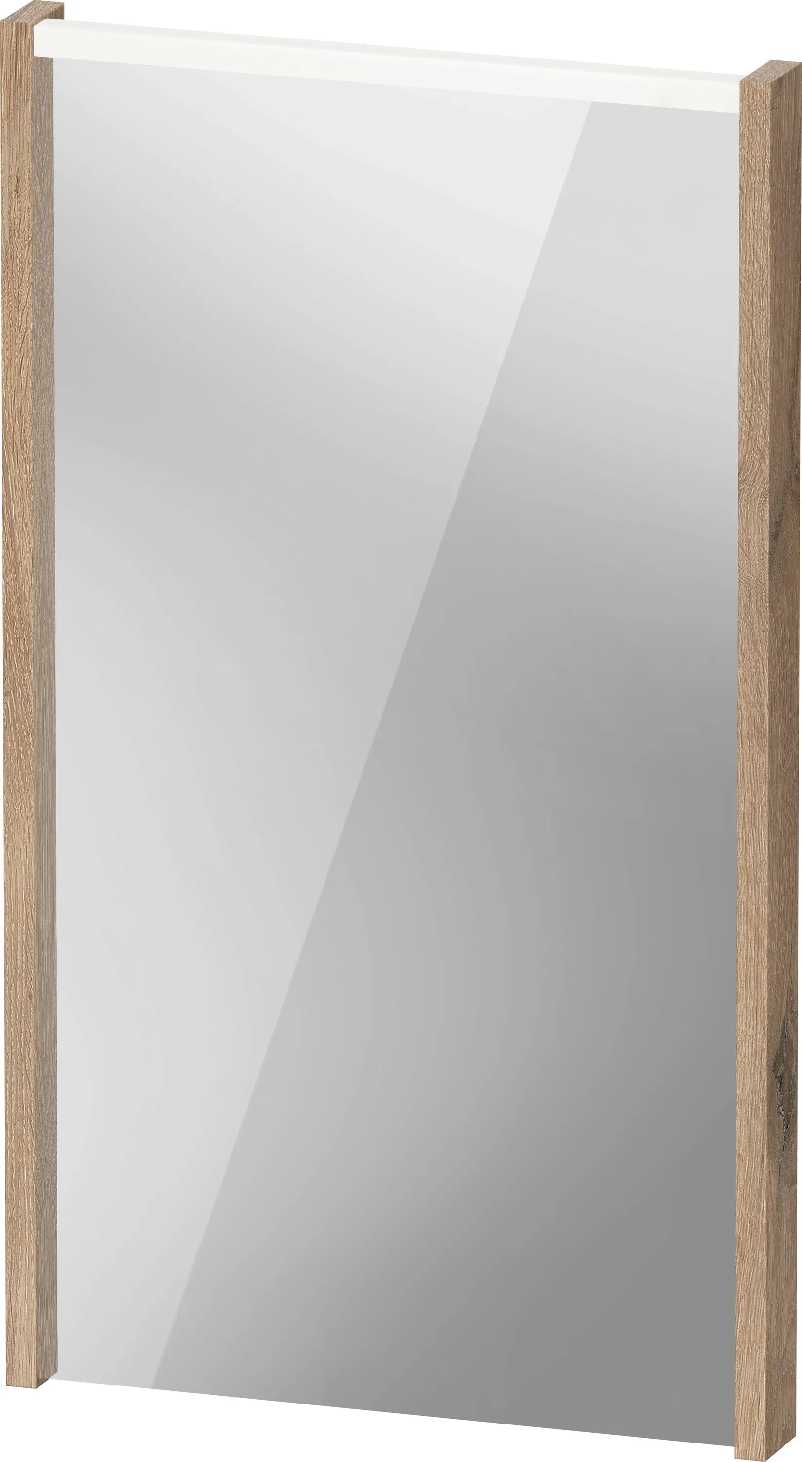 Duravit Spiegel mit LED-Beleuchtung „D-Code“ 40 × 70 cm in Eiche Marmoriert