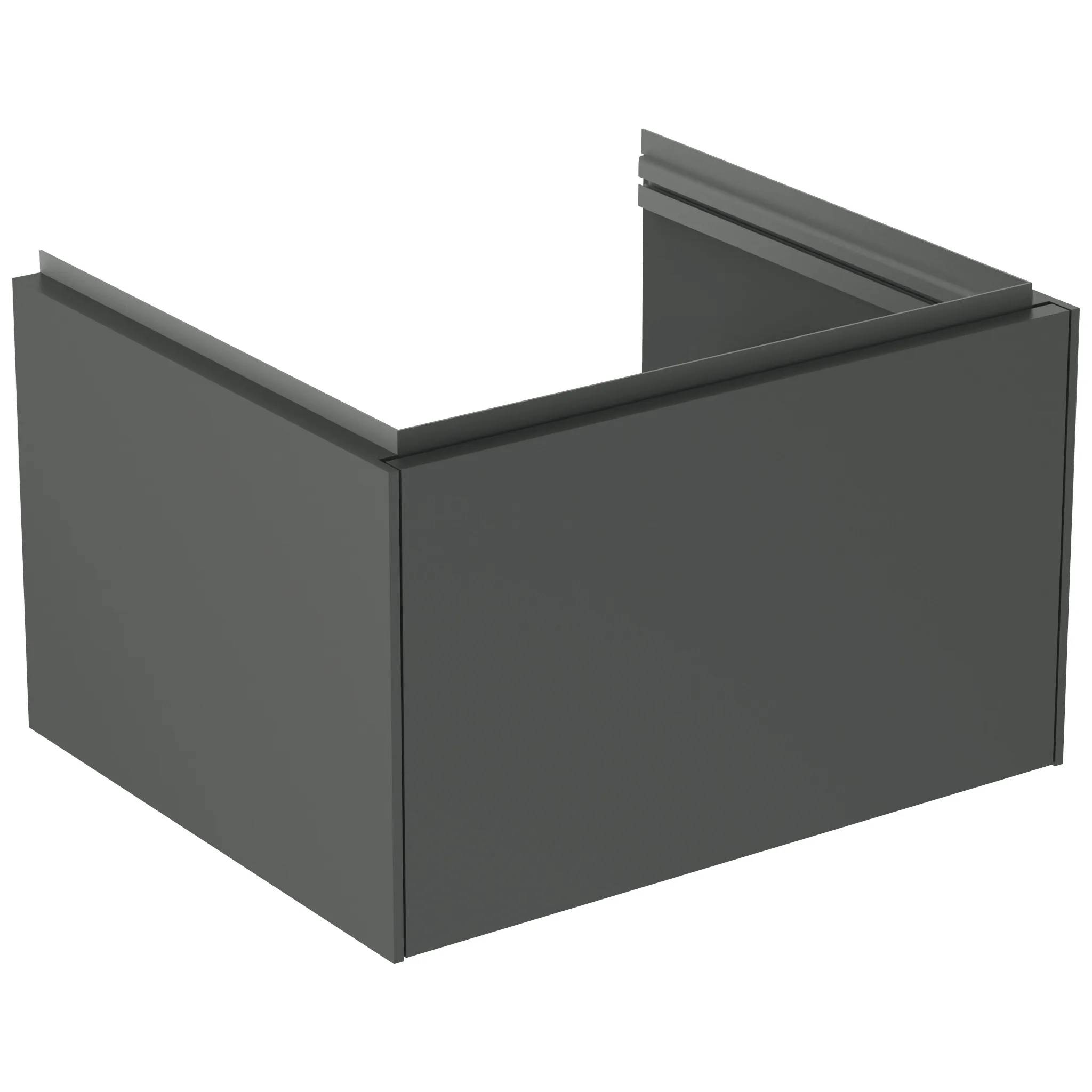 Ideal Standard Conca Möbelwaschtischunterschrank Anthrazit matt 1 Auszug Push-Open Softclose 600x505x370 mm