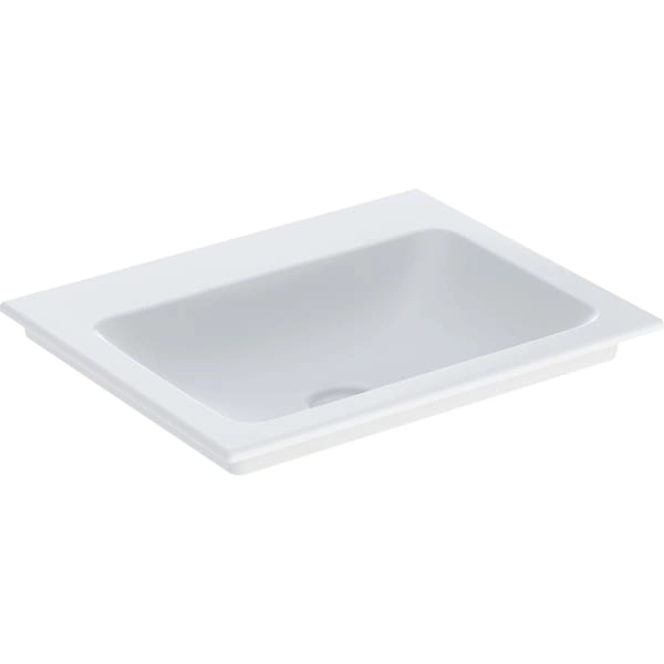 Schrankwaschtisch „One“ 60 × 48 cm in weiß alpin mit KeraTect® Schrankwaschtisch „One“ 60 × 48 cm in weiß alpin mit KeraTect®