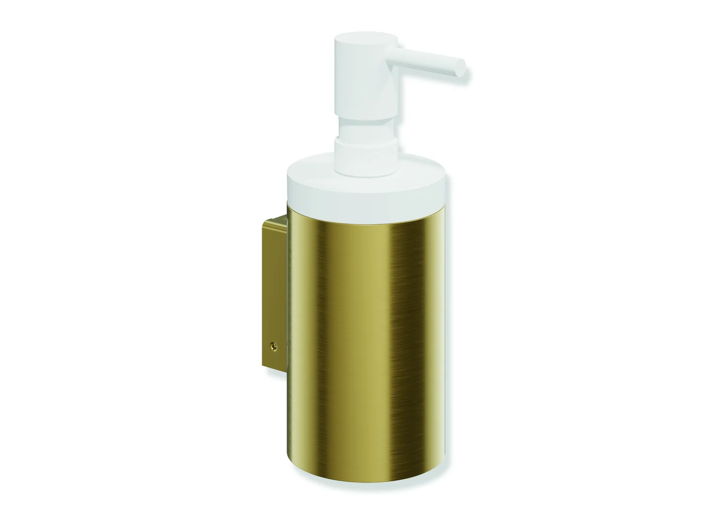 HEWI Seifenspender System 162, PVD gold gebürstet, 70 mm Ø, 182 mm hoch, 85 mm tief, Füllmenge ca. 200 ml HEWI Seifenspender System 162, PVD gold gebürstet, 70 mm Ø, 182 mm hoch, 85 mm tief, Füllmenge ca. 200 ml