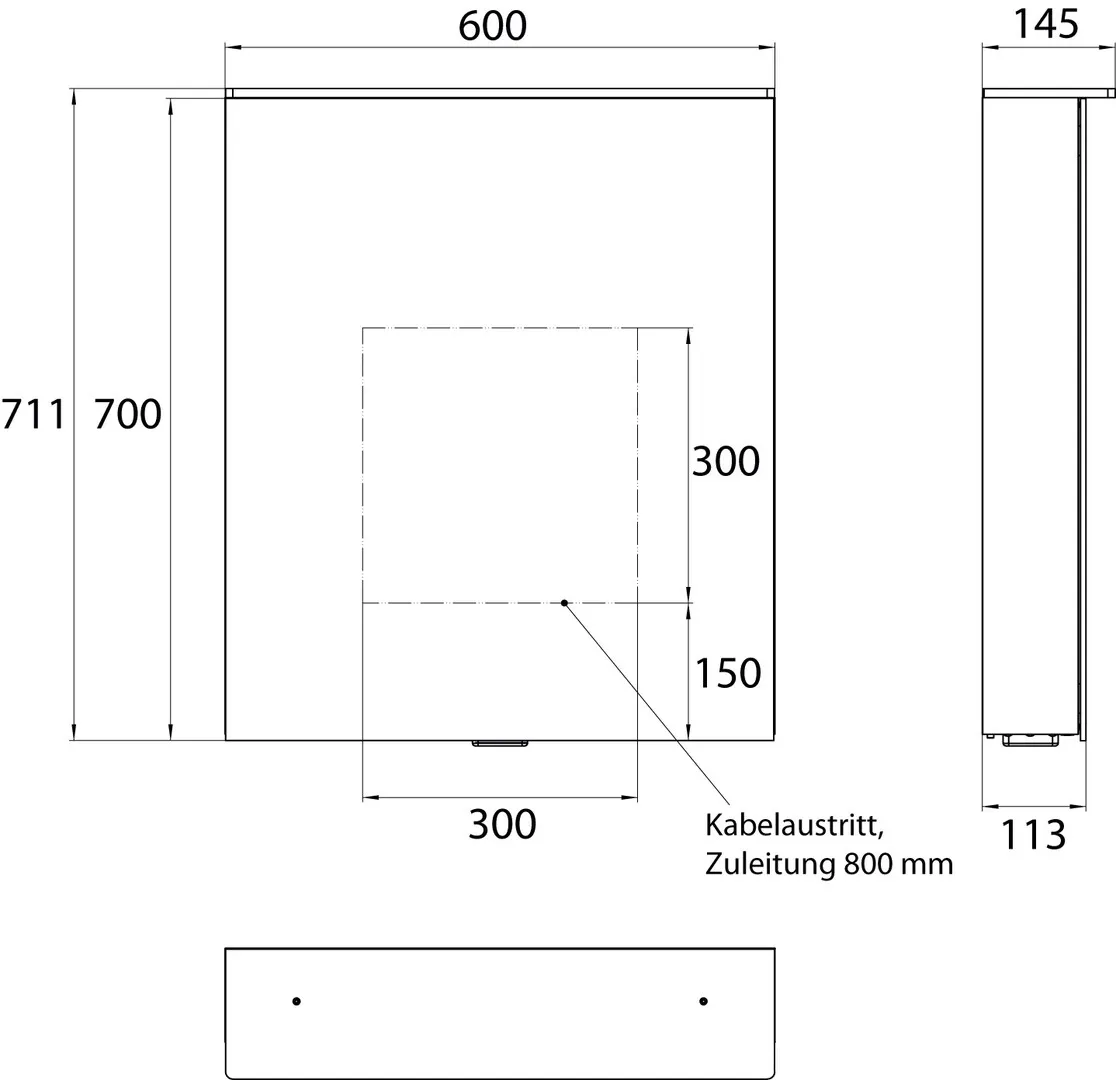 Lichtspiegelschrank flat II Lichtsegel, Aufputz, mit Waschtischbeleuchtung, 1 Tür, 600mm Lichtspiegelschrank flat II Lichtsegel, Aufputz, mit Waschtischbeleuchtung, 1 Tür, 600mm