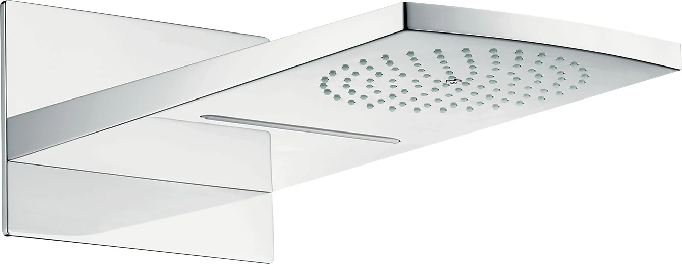 Hansgrohe Kopfbrause Raindance Rainfall 180 Air, Chrom, 2 Strahlzonen, DN15, für Durchlauferhitzer geeignet