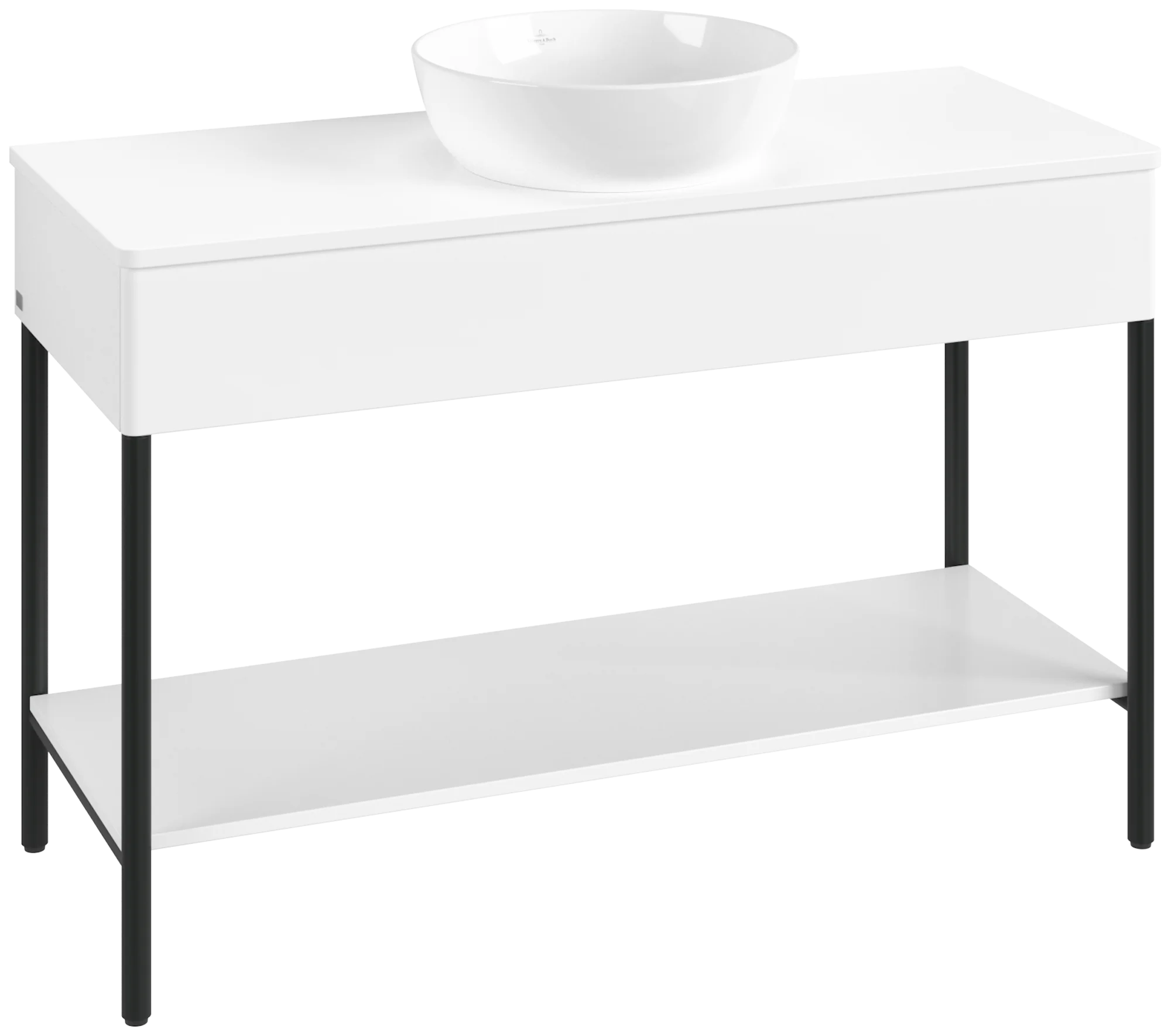 Villeroy & Boch Waschbeckenunterschrank Artis K65011, Eckig White Matt Lacquer, 1.200 x 782 x 500 mm, Push-to-open Funktion, mit Hahnlochbohrung Villeroy & Boch Waschbeckenunterschrank Artis K65011, Eckig White Matt Lacquer, 1.200 x 782 x 500 mm, Push-to-open Funktion, mit Hahnlochbohrung