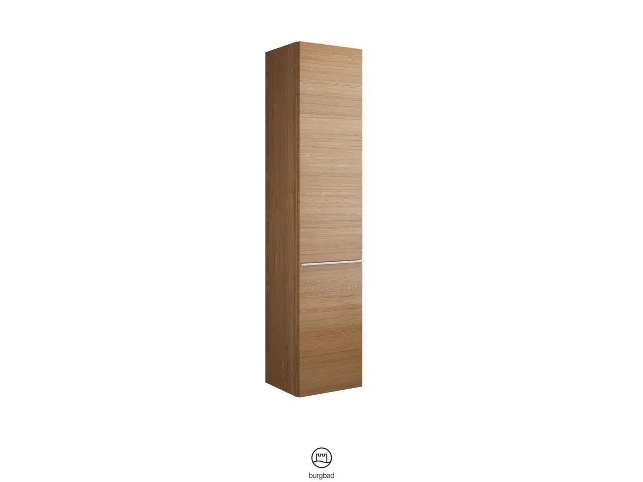 Hochschrank, 1 Tür oben mit Tip-On-Technik;1 Tür unten;4 Glaseinlegeböden;1 fester Boden, Tiefe: 320 mm, Breite: 350 mm, Höhe: 1600 mm