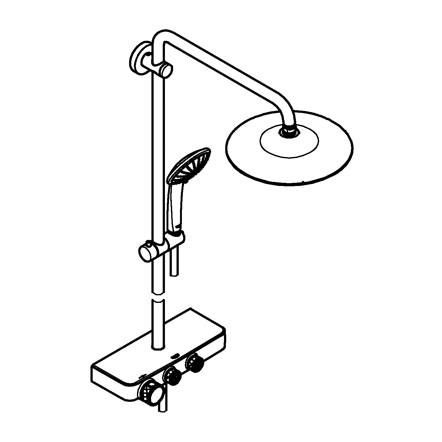 Grohe Euphoria SmartControl System 260 Mono Duschsystem mit Thermostatbatterie Wandmontage Grohe Euphoria SmartControl System 260 Mono Duschsystem mit Thermostatbatterie Wandmontage