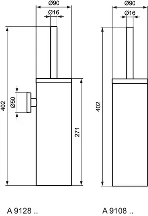Bürstengarnitur IOM bodenstehend Edelstahl poliert Bürstengarnitur IOM bodenstehend Edelstahl poliert