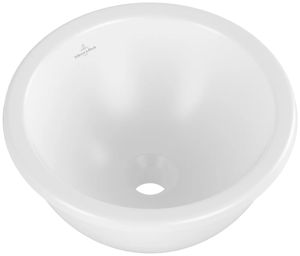 Villeroy & Boch Unterbauwaschbecken Loop & Friends, 330x330x190 mm, Stone White CeramicPlus, TitanCeram, matt, ohne Überlauf