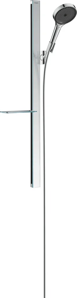 Hansgrohe Rainfinity Brauseset 130 3jet EcoSmart mit Brausestange 945 mm und Ablage in Chrom