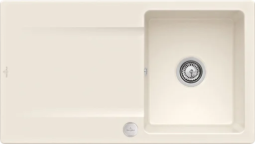 Villeroy & Boch Siluet 50 Flat Spüle 880x490mm Exc-Garn. IB Reversibel TitanCeram Crema cplus
