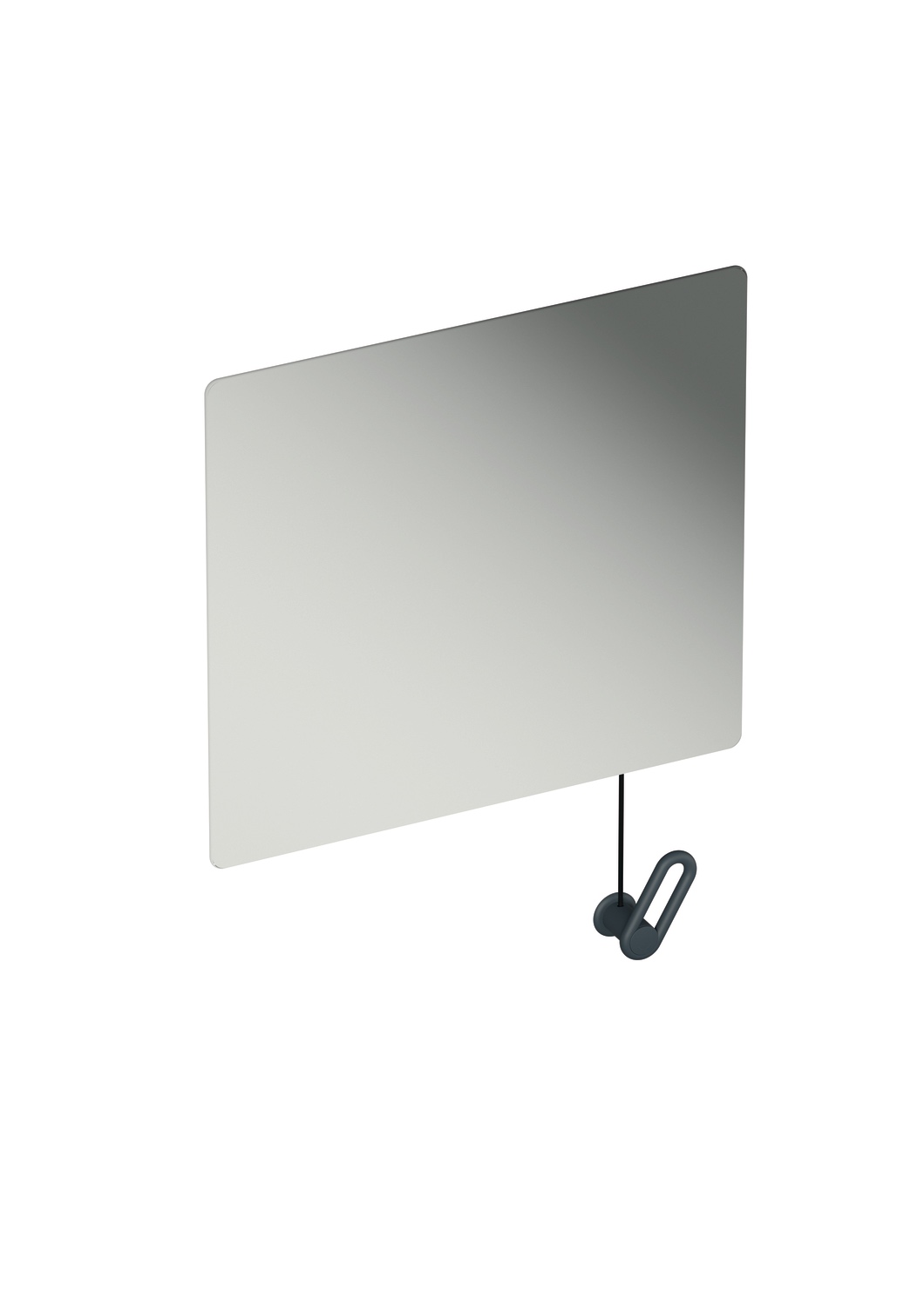HEWI Kippspiegel „Serie 801“ 60 × 54 cm in Anthrazitgrau