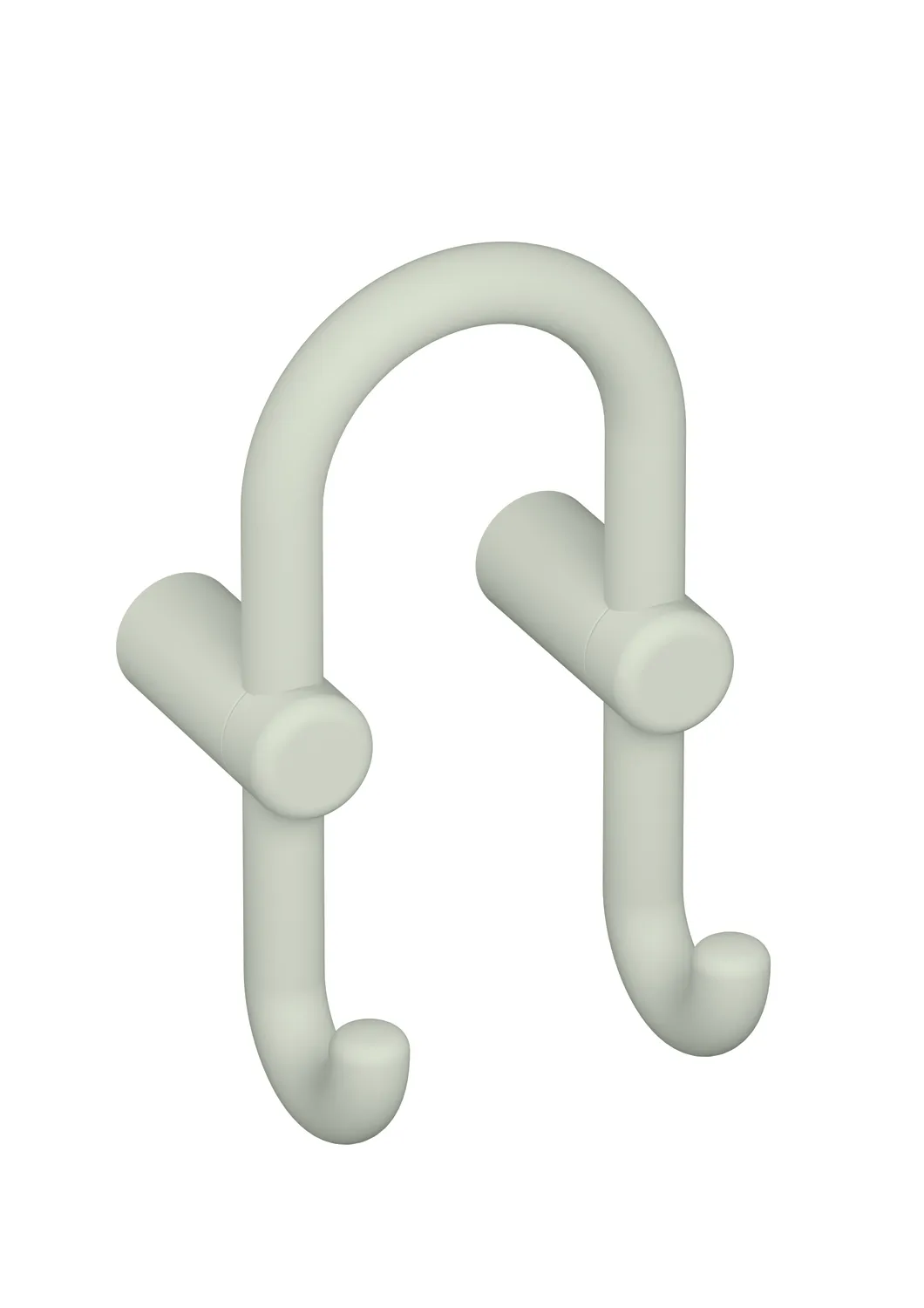 HEWI Garderobendoppelhaken Serie 801, 90x165x87mm, Lichtgrau HEWI Garderobendoppelhaken Serie 801, 90x165x87mm, Lichtgrau