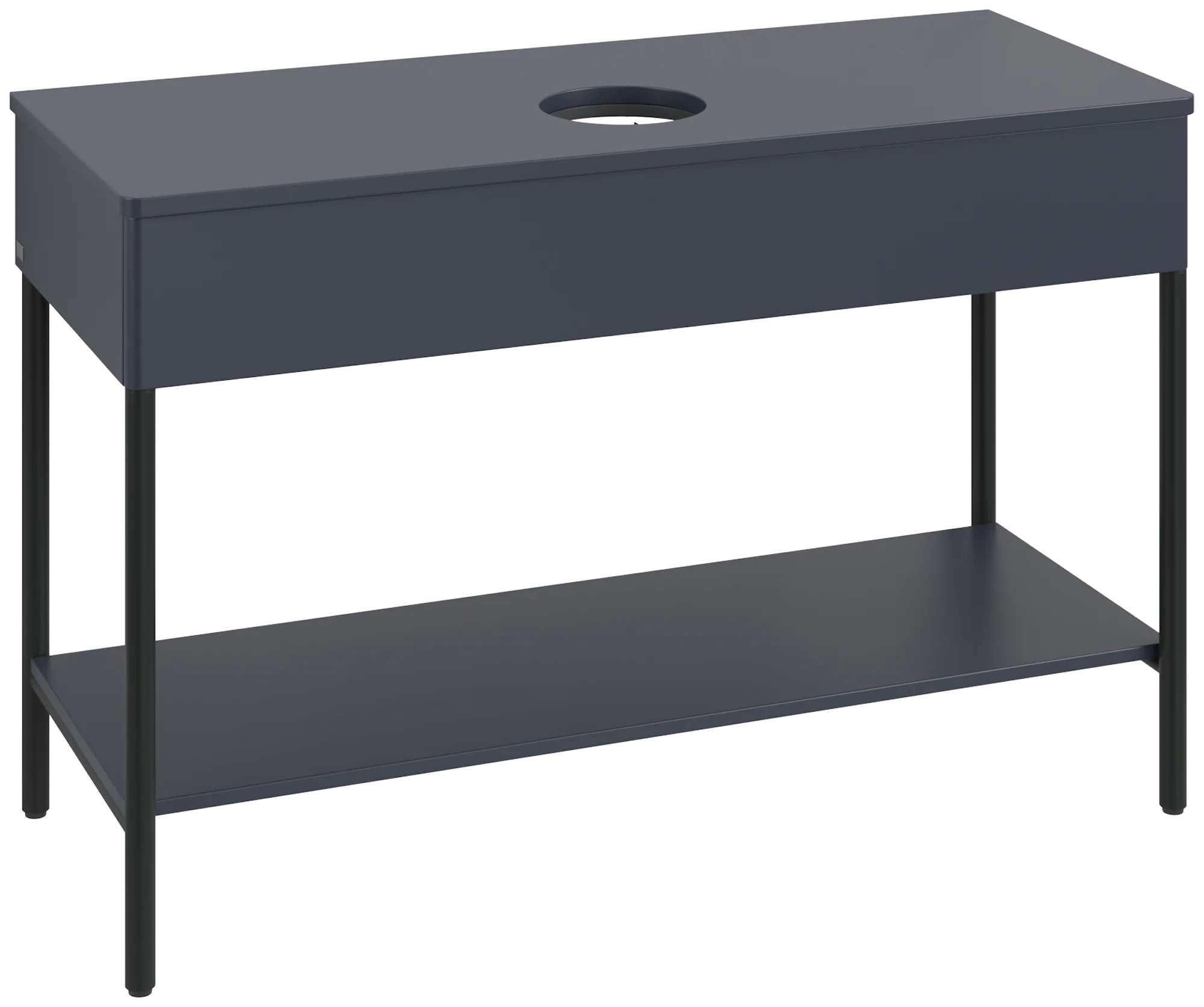 Villeroy & Boch Waschbeckenunterschrank Artis, Eckig, Midnight Blue Matt Lacquer, 1.200 x 782 x 500 mm, Push-to-open Funktion, mit Hahnlochbohrung