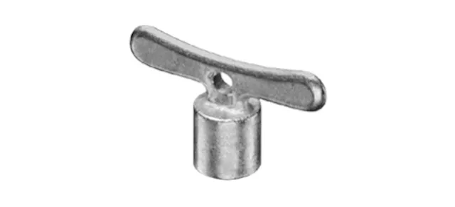 Steckschlüssel, Schlüsselweite 4-kant: 5 mm, mattchrom
