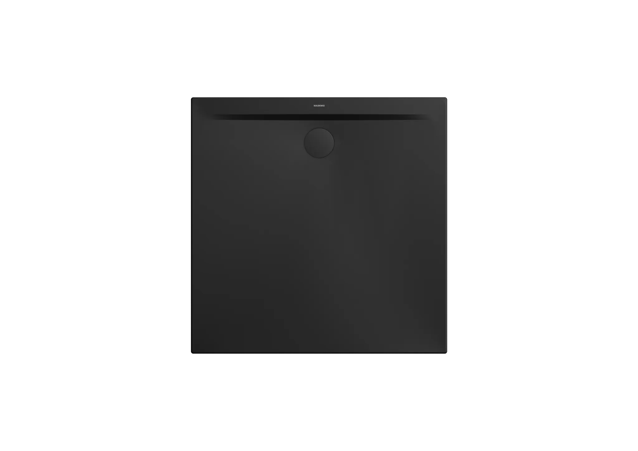 Kaldewei quadrat Duschwanne „Superplan Zero“ 100 × 100 cm ohne Oberflächenbeschichtung, ohne Oberflächenveredelung, in schwarz matt