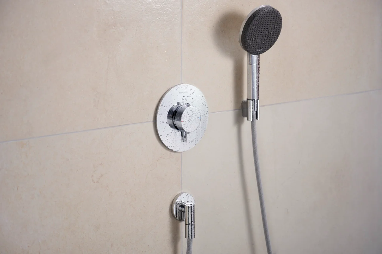 Hansgrohe Ecostat Comfort S Thermostat Unterputz, Chrom, 1 Verbraucher, Temperatur- und Volumensteuerung, einfache Installation