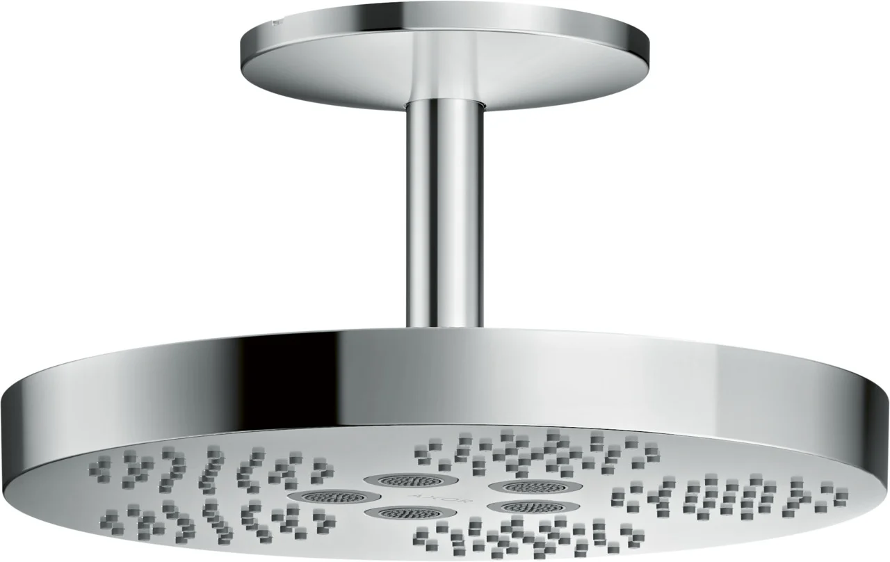Hansgrohe AXOR One Kopfbrause 280 mm, 1 Strahlart, PowderRain und Rain, Chrom, Deckenmontage