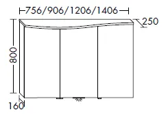Spiegelschrank Sinea 3.0 von burgbad - beidseitig verspiegelt, LED-Aufsatzleuchte mit Kalt-/Warmweiß und Dimmfunktion, USB-C-Ports, Anthrazitgrau, 250x756x800 mm Spiegelschrank Sinea 3.0 von burgbad - beidseitig verspiegelt, LED-Aufsatzleuchte mit Kalt-/Warmweiß und Dimmfunktion, USB-C-Ports, Anthrazitgrau, 250x756x800 mm