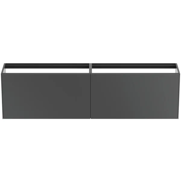 Ideal Standard Waschtischunterschrank „Conca“ 198,5 × 54 × 37,3 cm Anthrazit matt lackiert