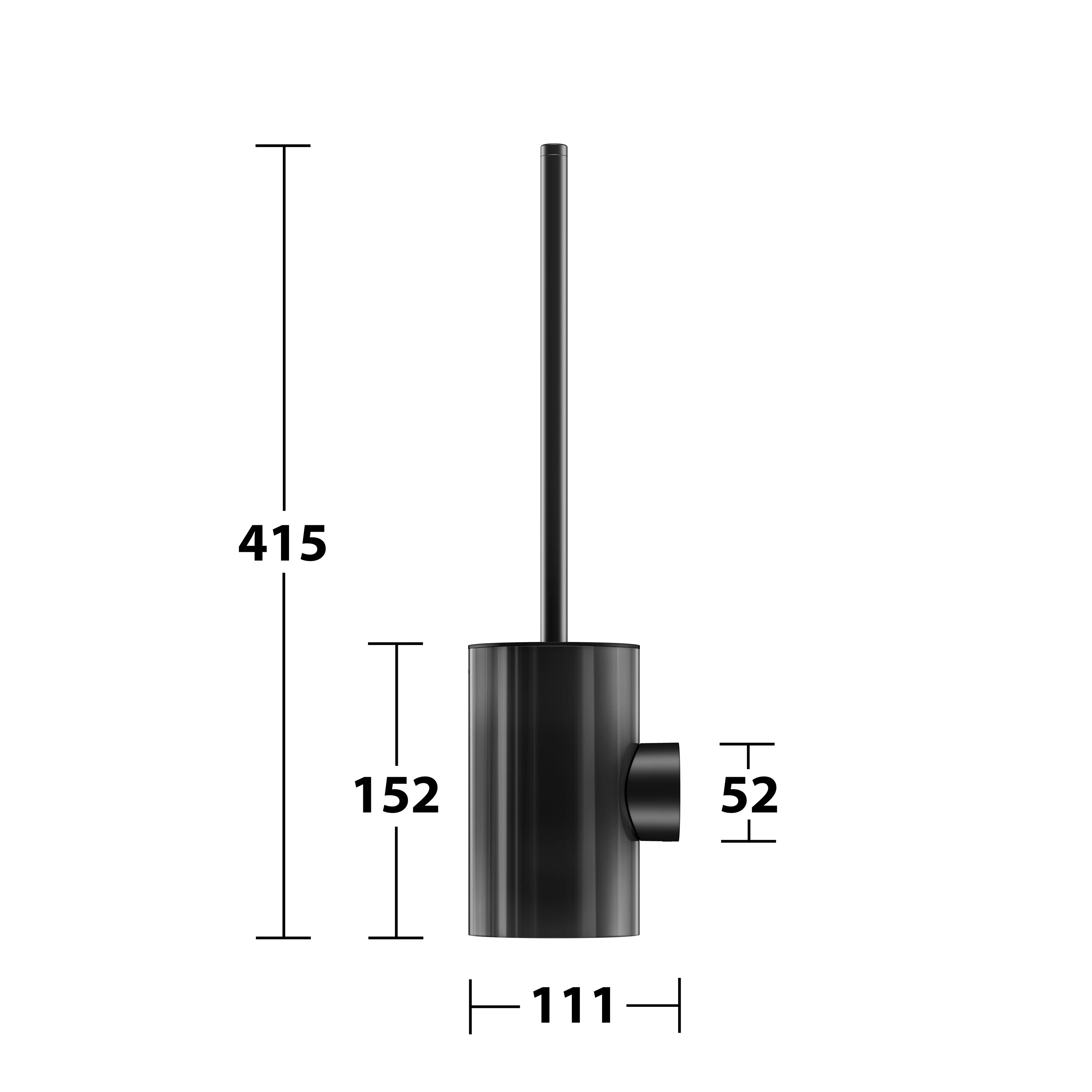 REVA 12864379000 Toilettenbürstengarnitur schwarz