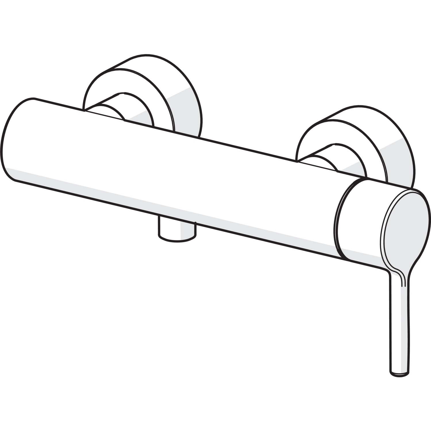 Einhand-Duscharmatur „Vantis Style“ in Chrom Einhand-Duscharmatur „Vantis Style“ in Chrom