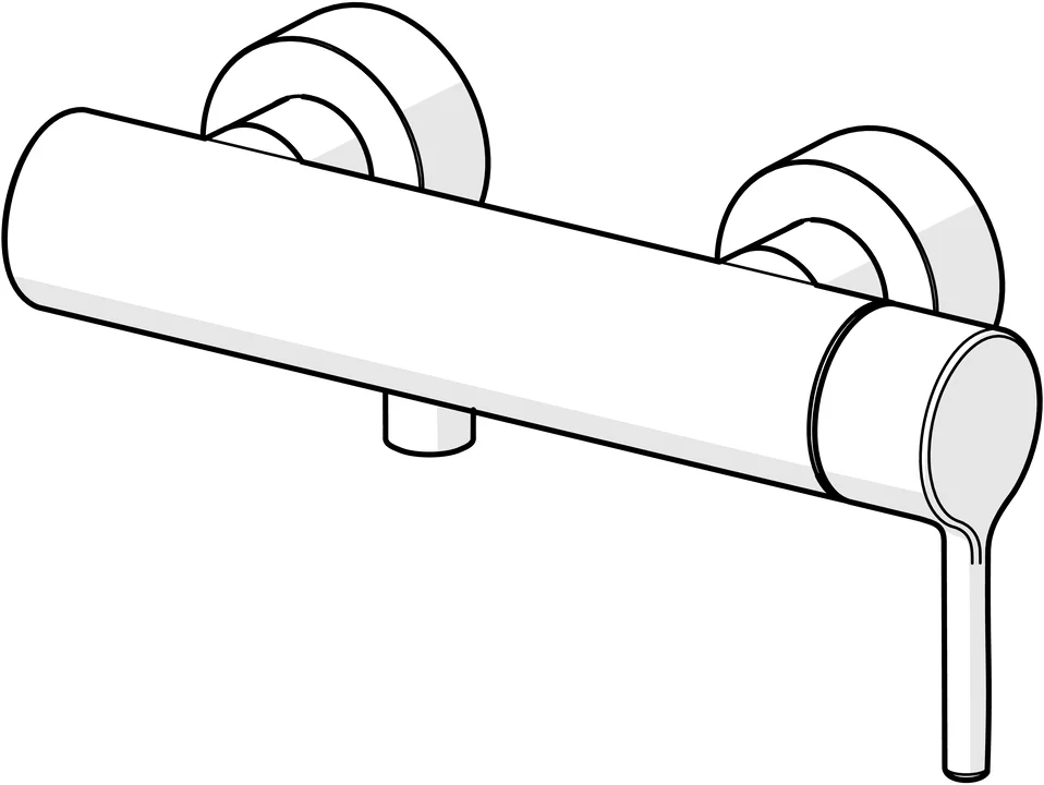 HansaVANTIS Style Duscharmatur, Einhebelmischer, Chrom