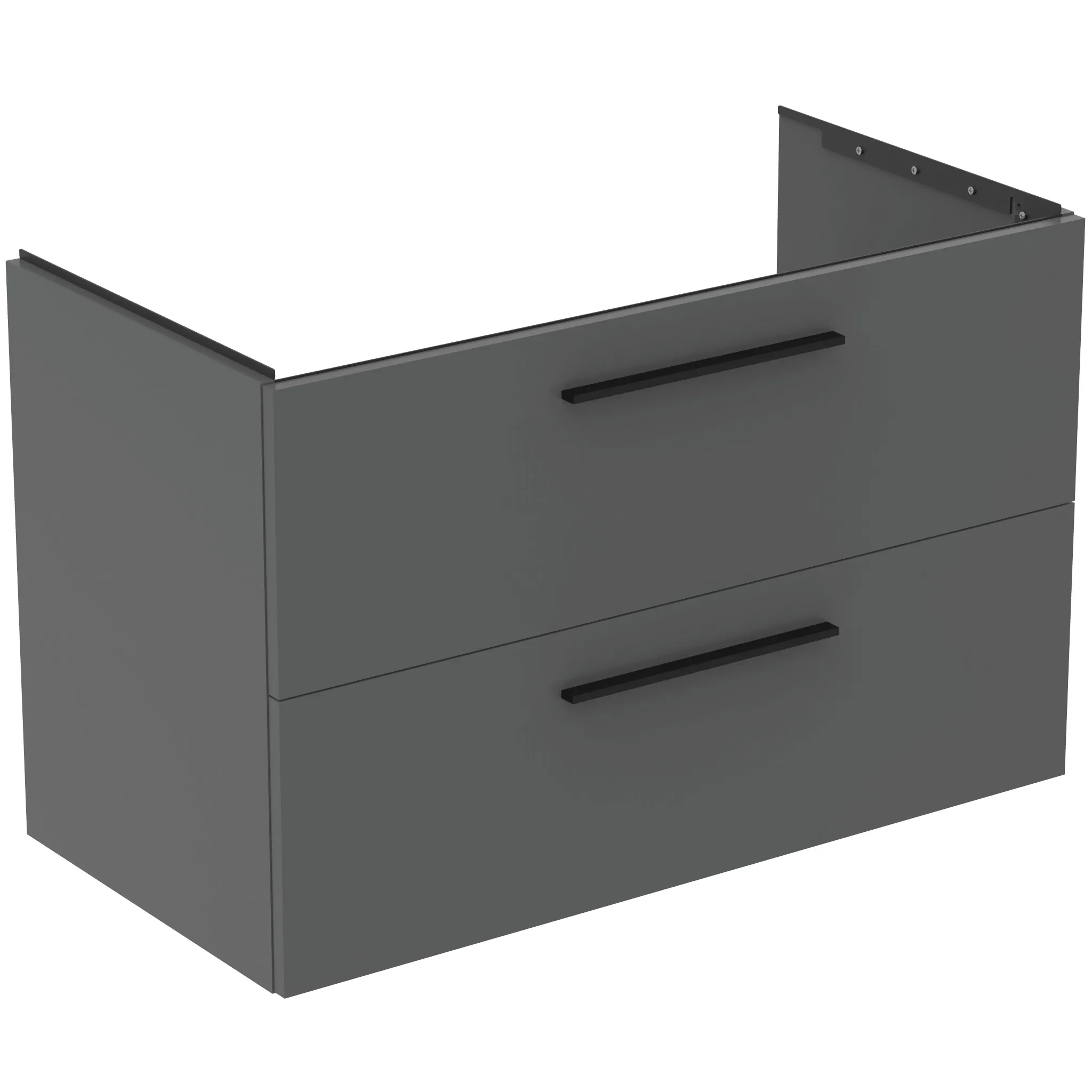 Ideal Standard i.life B 140cm Möbel-Set 2 Auszüge 2 offene Fächer Schwarz Quarzgrau Ideal Standard i.life B 140cm Möbel-Set 2 Auszüge 2 offene Fächer Schwarz Quarzgrau