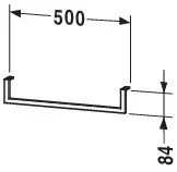 Duravit Handtuchhalter 50 × 8,4 × 1,4 cm in / /