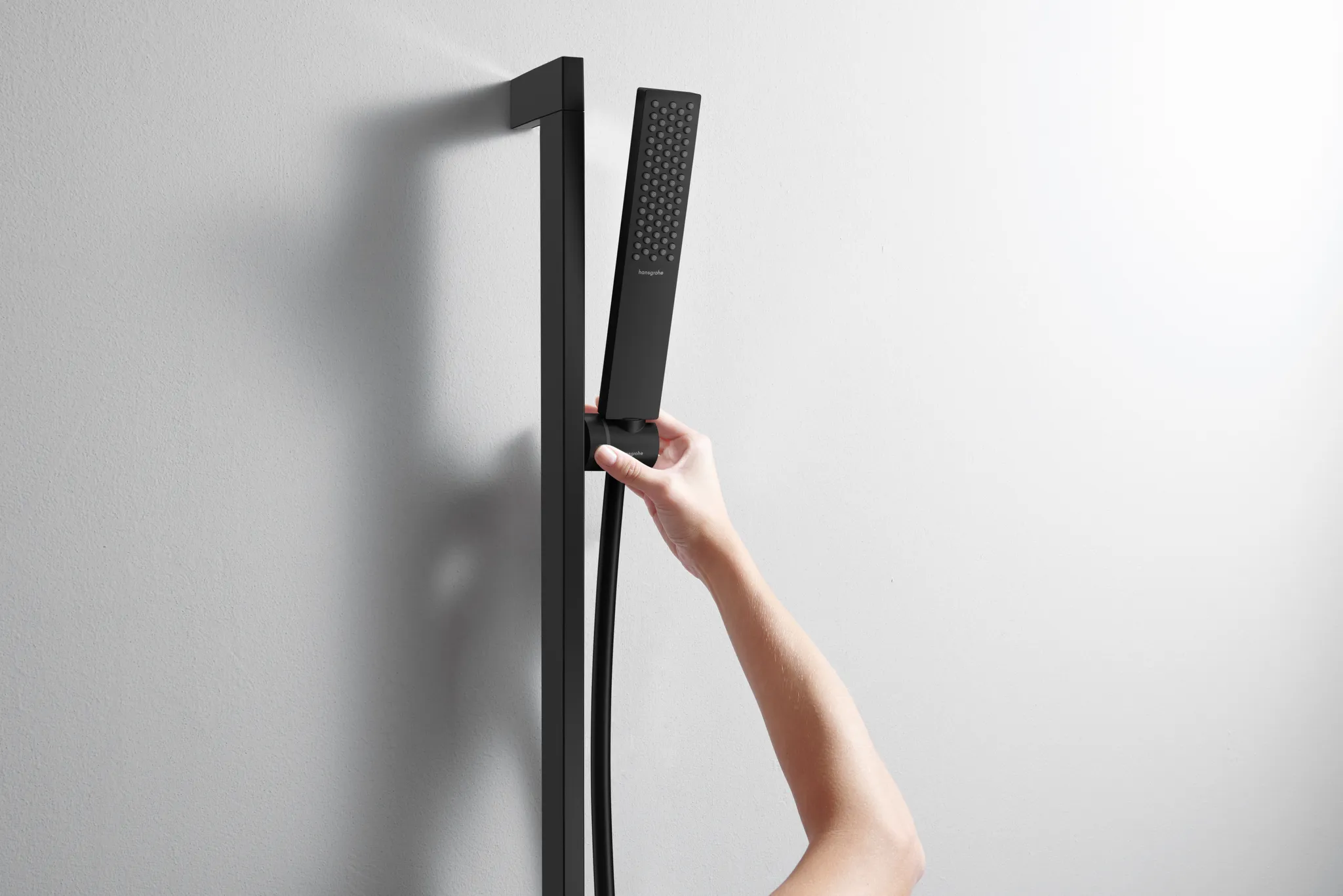 Hansgrohe Unica Brausestange E Puro 65 cm, Mattschwarz