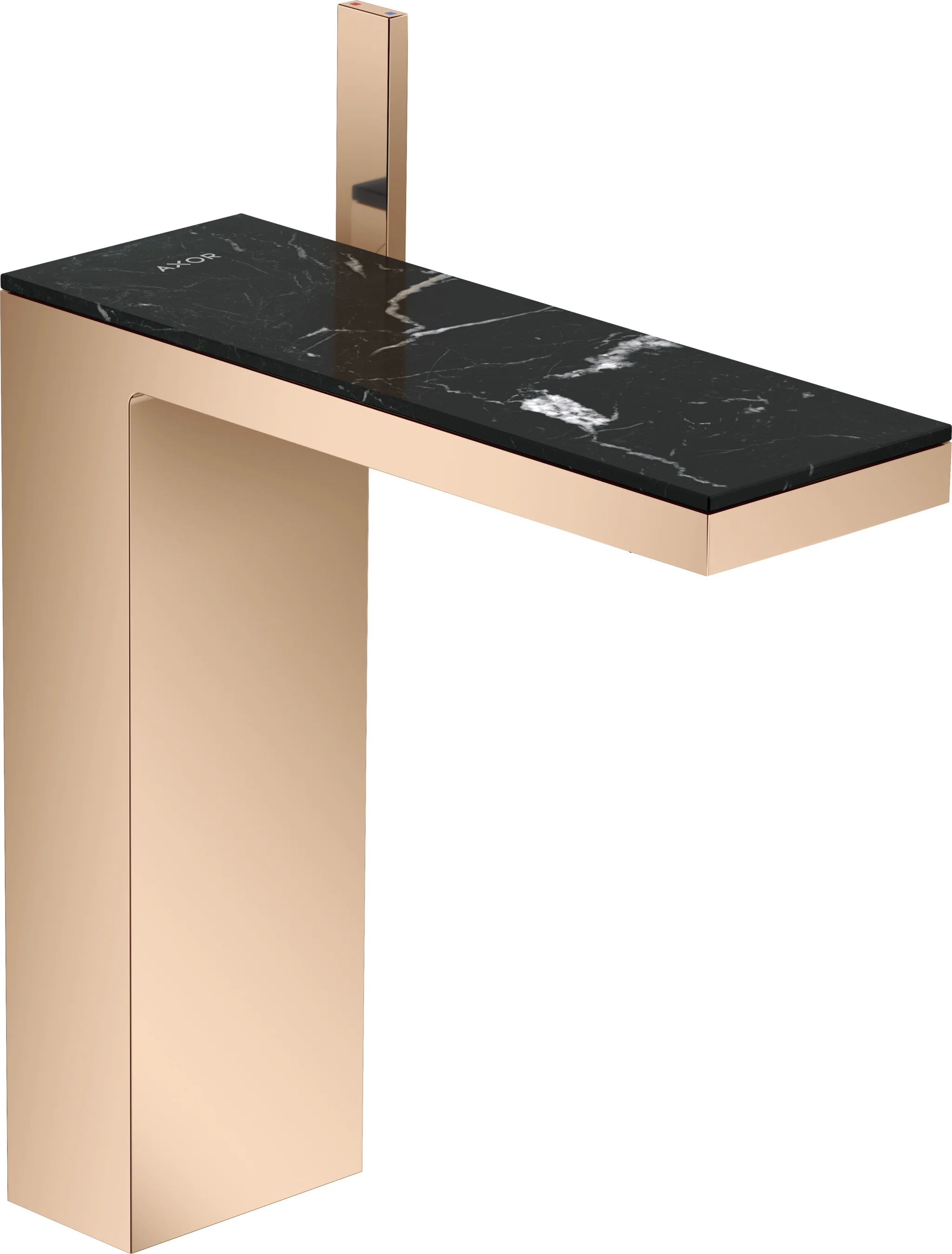 Hansgrohe AXOR MyEdition Platte 245 mm Marmor Nero Marquina abnehmbar