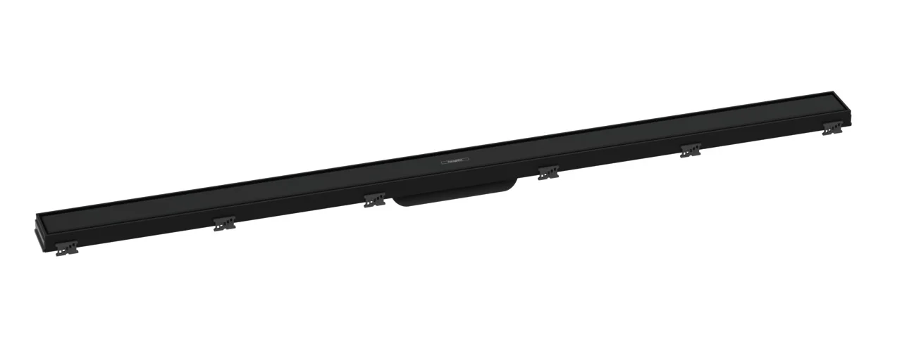 Hansgrohe RainDrain Match Duschrinne 1200 mm, Mattschwarz, höhenverstellbarer Rahmen, Edelstahl V2A, bis 18 mm Fliesenstärke Hansgrohe RainDrain Match Duschrinne 1200 mm, Mattschwarz, höhenverstellbarer Rahmen, Edelstahl V2A, bis 18 mm Fliesenstärke