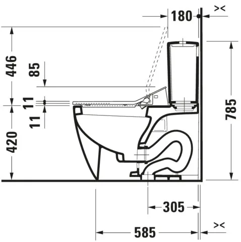 Duravit WC-Sitz mit Unterdusche (elektrisch) „SensoWash® Slim“