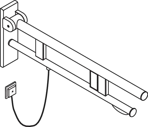 HEWI Stützklappgriff „System 900“ HEWI Stützklappgriff „System 900“