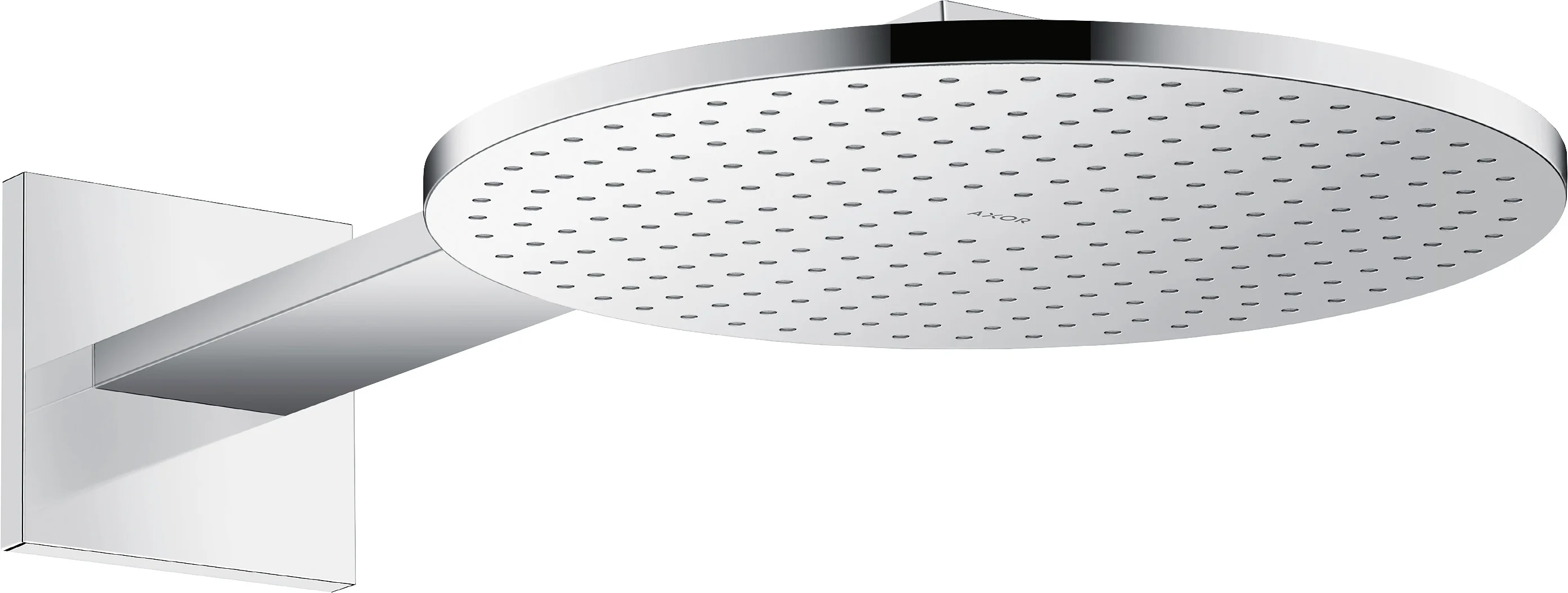 Hansgrohe AXOR ShowerSolutions Kopfbrause 300 2jet mit Brausearm, Chrom, 300 mm, 450 mm Arm, PowderRain & Intense Strahlarten Hansgrohe AXOR ShowerSolutions Kopfbrause 300 2jet mit Brausearm, Chrom, 300 mm, 450 mm Arm, PowderRain & Intense Strahlarten
