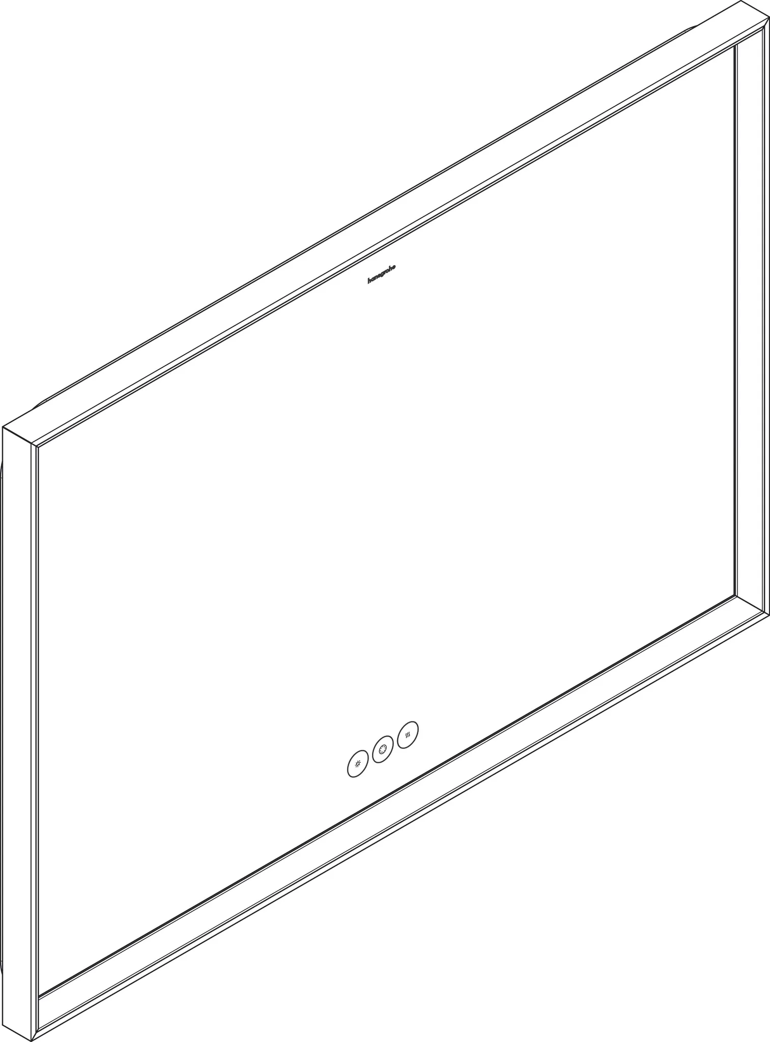 Hansgrohe Xarita E Spiegel mit LED-Beleuchtung, 1000/700/50
