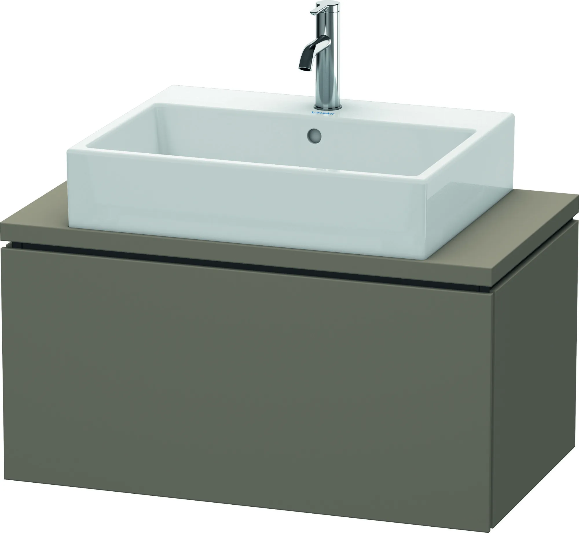 Duravit Waschtischunterschrank wandhängend „L-Cube“ 82 × 40 × 47,7 cm Flannel Grey Seidenmatt
