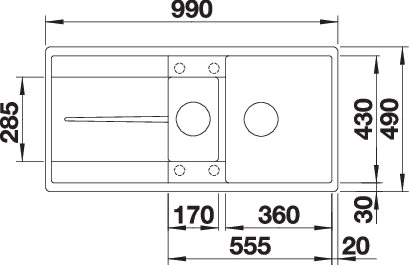 BLANCO METRA 6 S-F