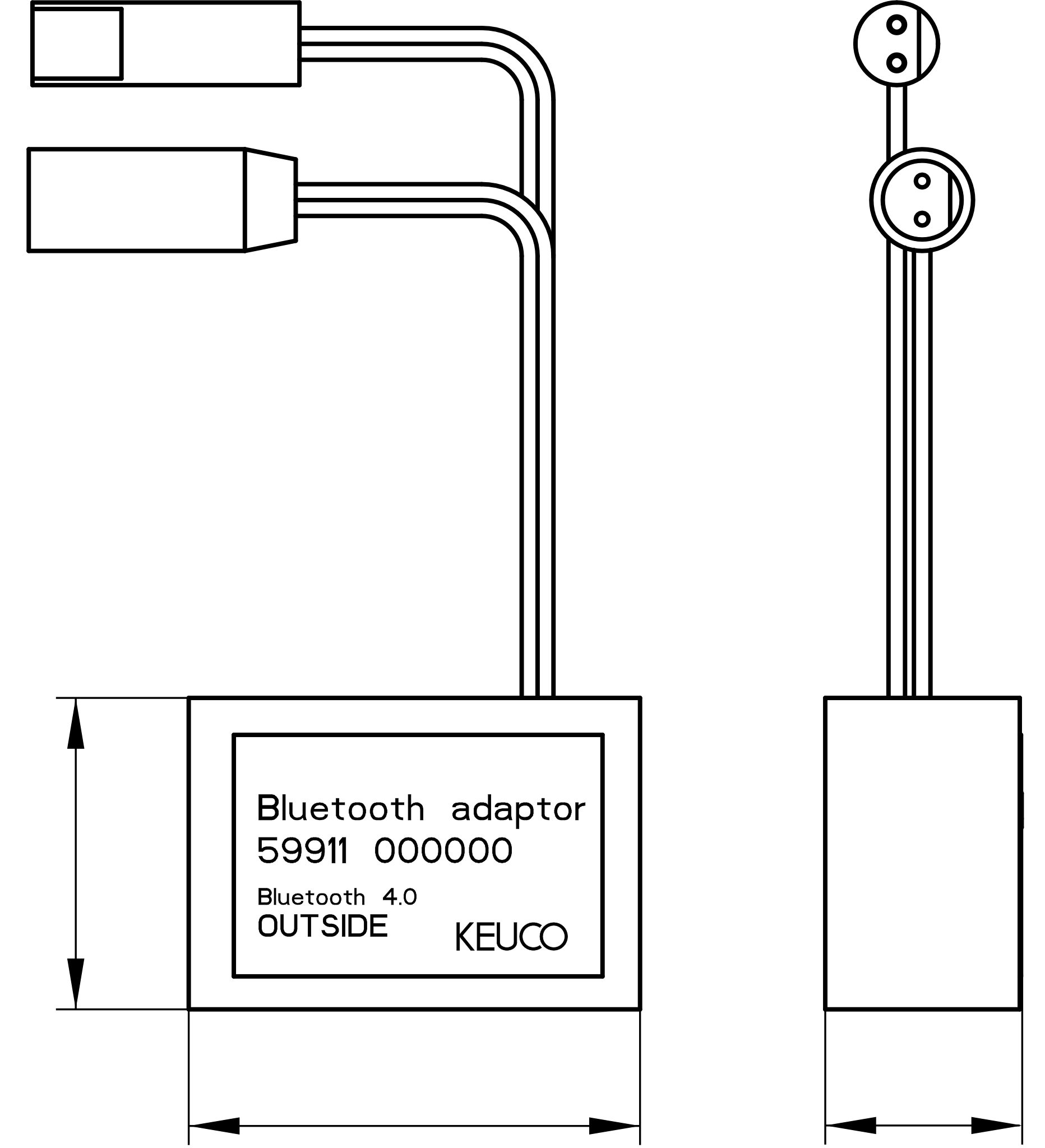 Armaturenzubehör 59911000000 Bluetooth Adapter für Elektronikarmaturen
