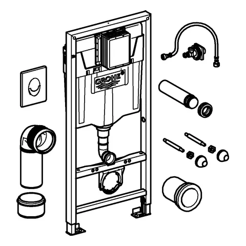 Grohe Rapid SL 2-in-1 Set WC, 1,13 m Bauhöhe, alpinweiß Grohe Rapid SL 2-in-1 Set WC, 1,13 m Bauhöhe, alpinweiß