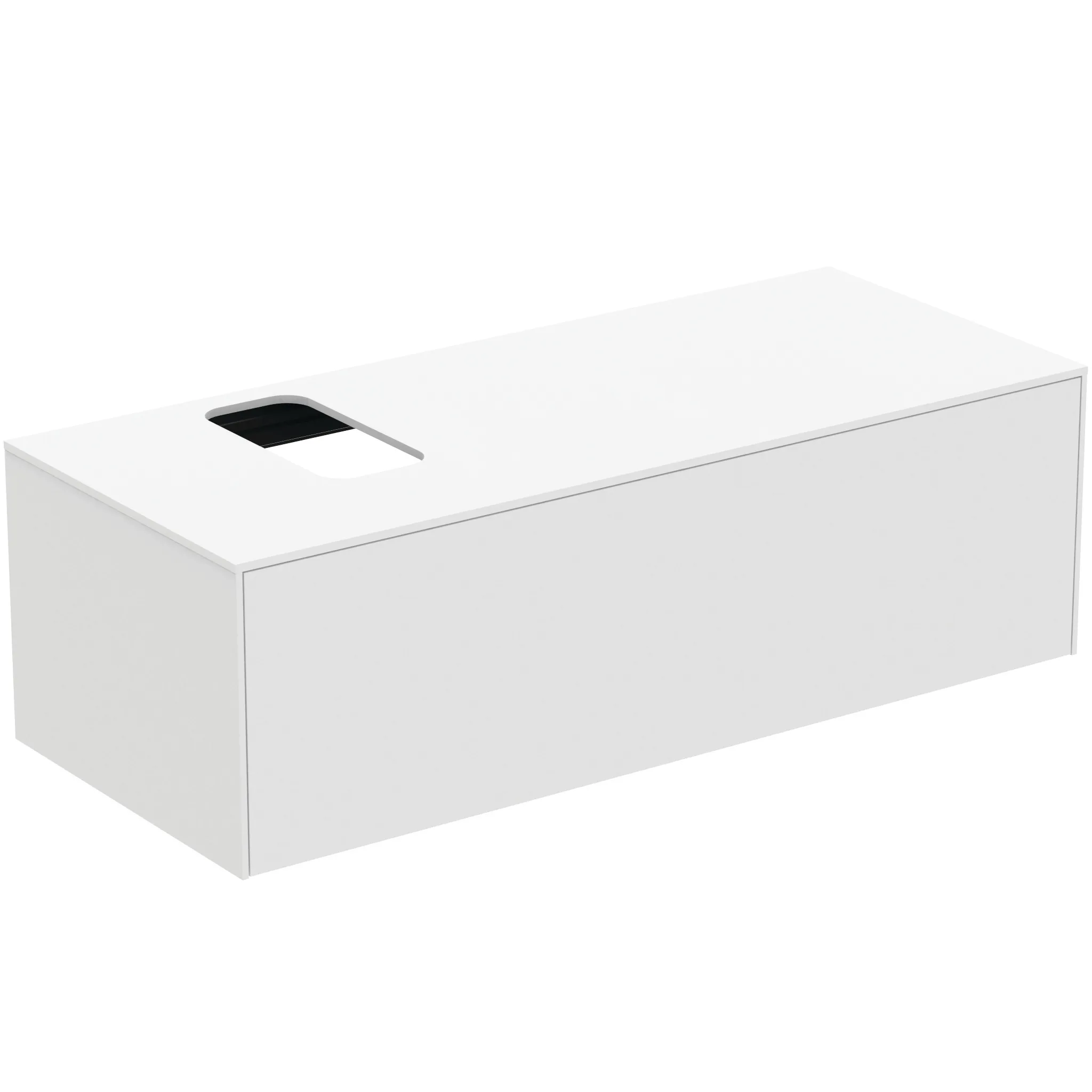 Ideal Standard Waschtischunterschrank „Conca“ 120,2 × 37 × 50,5 cm Weiß matt lackiert Ideal Standard Waschtischunterschrank „Conca“ 120,2 × 37 × 50,5 cm Weiß matt lackiert