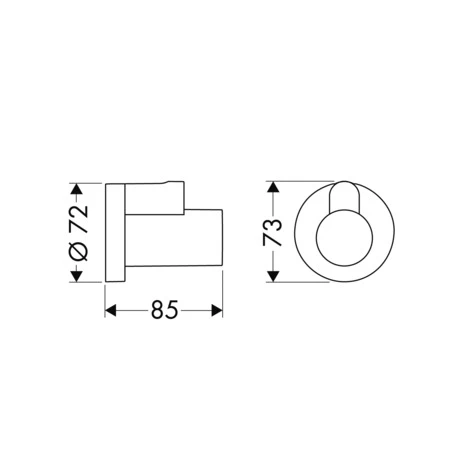 Eckventilschuber Flowstar Axor chrom