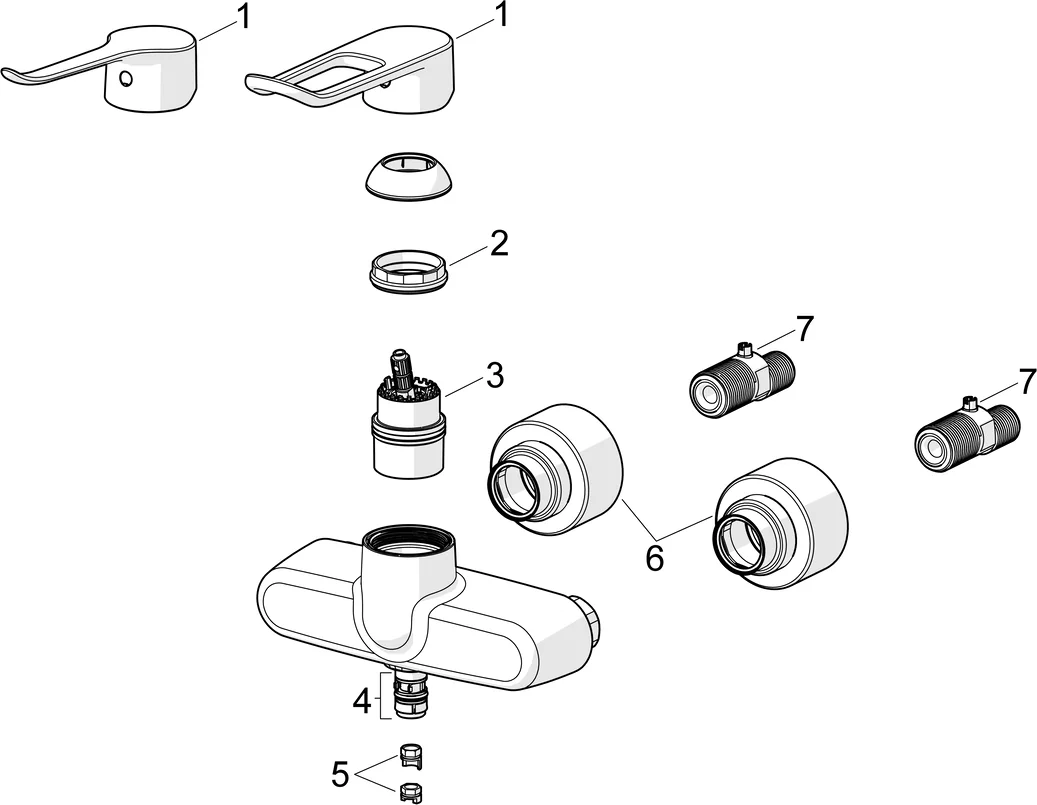 HansaCLINICA Waschtischbatterie HansaCLINICA Digital+ 0155 Bluetooth Chrom