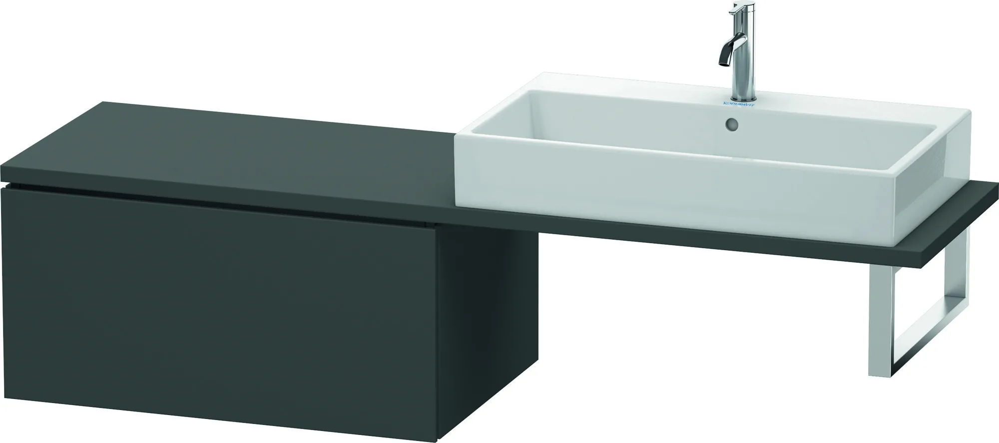 Duravit Unterschrank für Konsole „L-Cube“ 82 × 40 × 54,7 cm Graphit Matt
