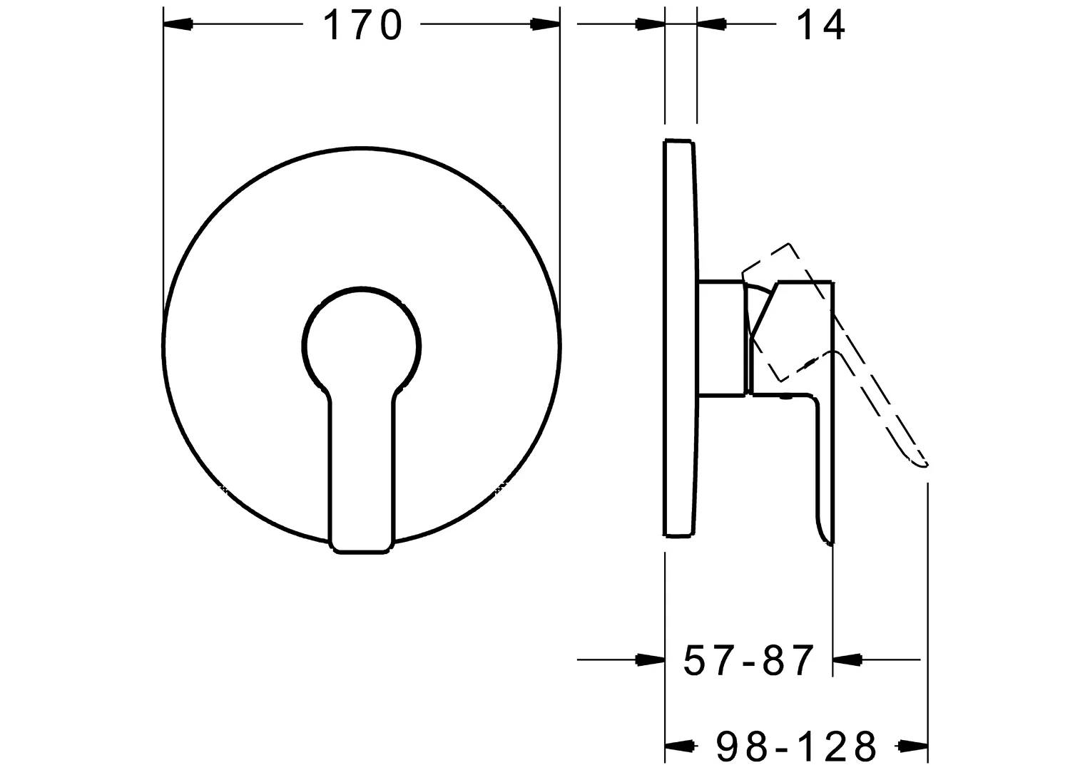 HansaLIGNA Duscharmatur Einhebelmischer Fertigmontageset für Brausebatterie 8387 Rosette rund Chrom HansaLIGNA Duscharmatur Einhebelmischer Fertigmontageset für Brausebatterie 8387 Rosette rund Chrom